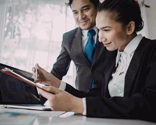 two business people